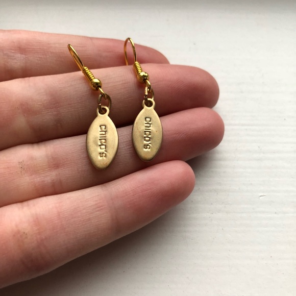 Gold medallion & diamond drop earrings - Picture 3 of 6